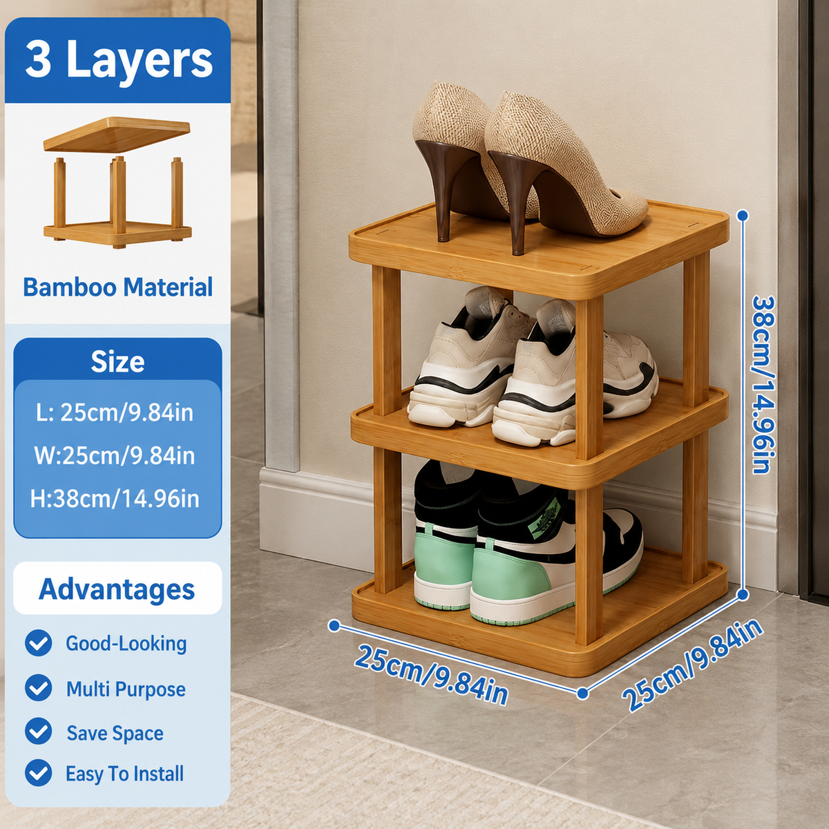 Space-Saving 3-Tier Design